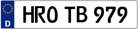 Trailer License Plate